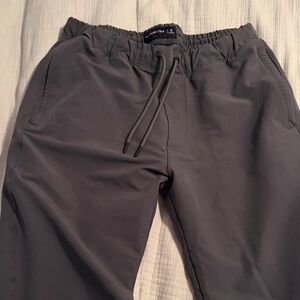 Men's Gray nylon jogger sweatpants